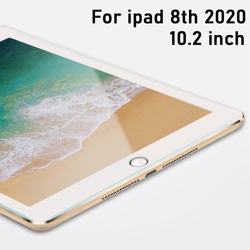 Tempered Glass For ipad 7th 8th 10.2 Air 4 3 2 1 Screen Protector For ipad mini 2 3 4 5 pro 11 10.5 Full Cover: For ipad 8th 2020