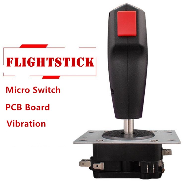 Juego Arcade Mini Grap, Joystick de vuelo, gatillo, botón de disparo superior, repuesto Microswitch/PCB con/sin vibración a elegir