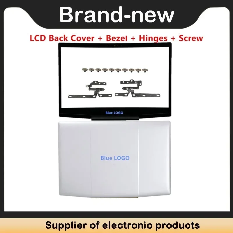 For Dell Inspiron G3 15 3590 3500 P89F LCD Back Cover / Front Bezel / Hinges / Screw 0747KP 03HKFN 0YGCNV: Ivory