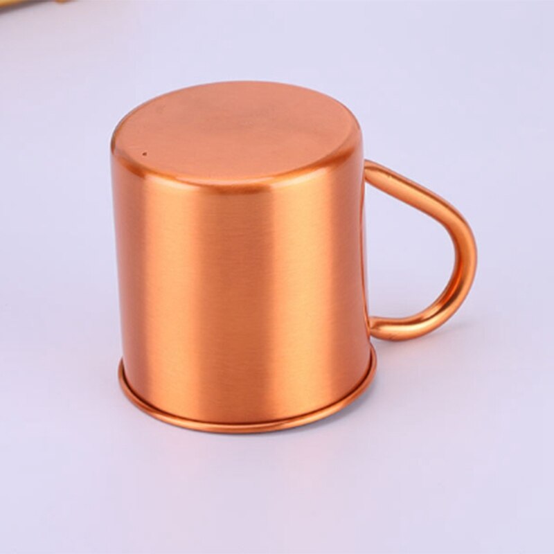 Pure Copper Moscow Mule Mug Solid Smooth Without Inside Liner For Cocktail Coffee Beer Milk Water Cup Home Bar Drinkware Cool