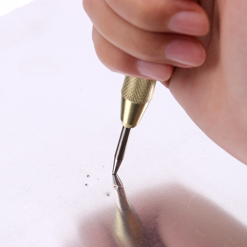 1PC Automatic Center Pin Punch Spring Loaded Marking Starting Holes Tool High Speed Steel Automatic Centre Punch Drill Punch