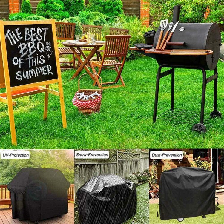 Housse de protection pour Barbecue à gaz, pour charbon de bois, S/XXL, étanche à la poussière, pour l&#39;extérieur, robuste, sous la pluie