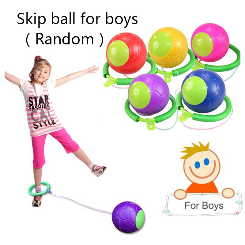 Pelota de juguete clásica para niños, juguete de saltar con luz LED, ejercicio de coordinación y equilibrio, para patio de juegos, WYW: Skip Ball for boy