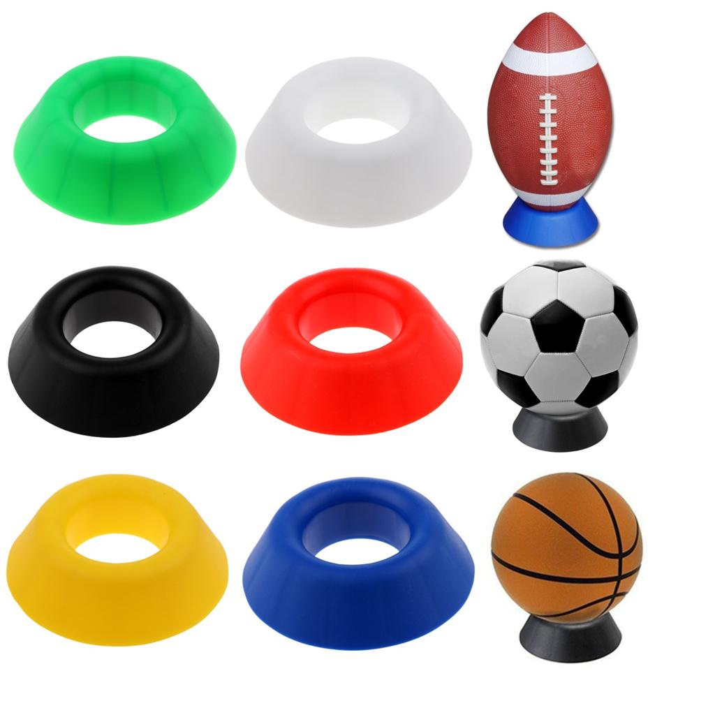 Sports Ball Display Stand Rack Holder - Holds Basketball Football Soccer Rugby