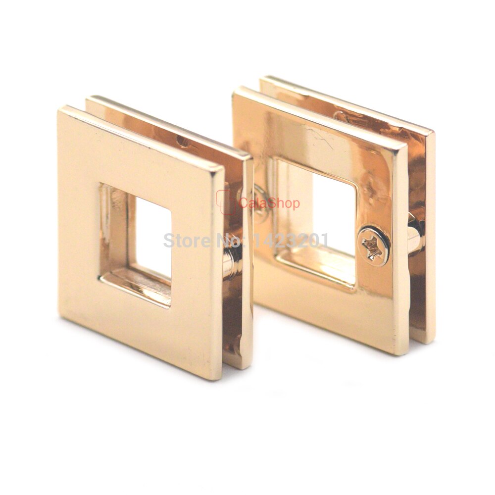 3/5/25 Pcs / Lot 10mm 15.5mm 19mm Square Zinc Alloy Grommets Eyelets Canvas Leather Self Back Screw Handbag Buckle