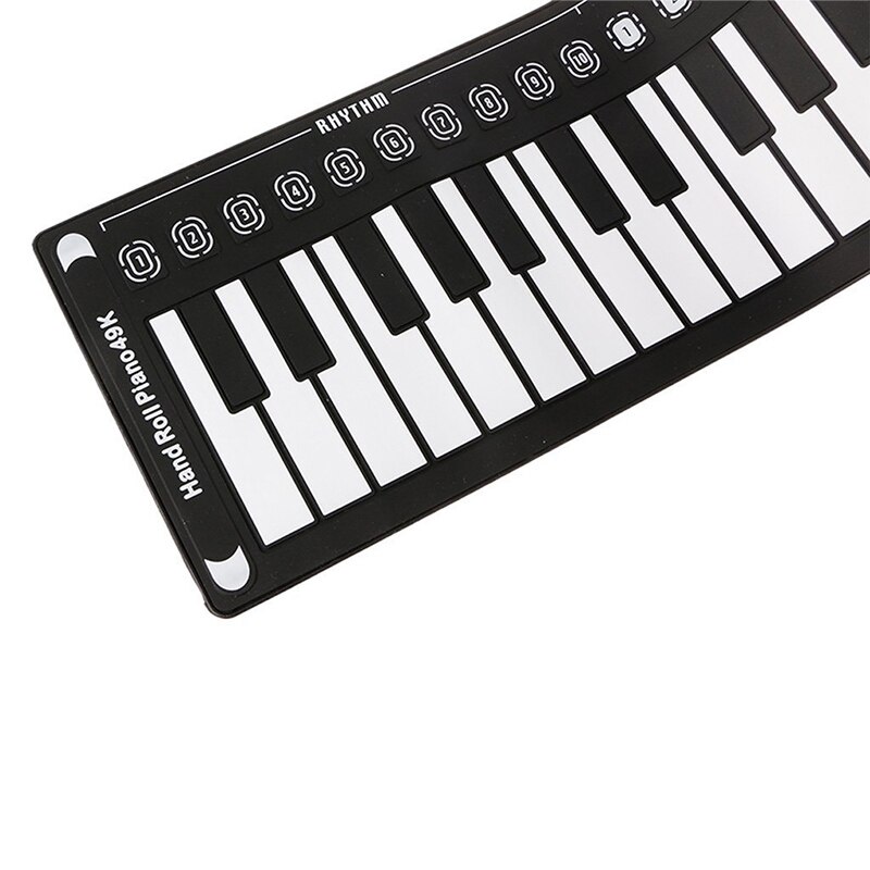 Draagbare Flexibele Digitale Keyboard Piano 49 Toetsen Tonen Ritmes Elektronische Roll Up Piano Speelgoed THJ99