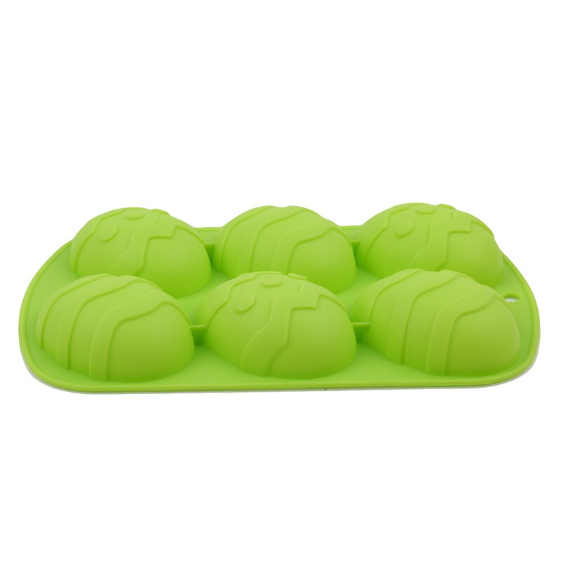 6 Different Shapes DIY Handmade Silicone Soap Mold Chocolate Biscuit Fondant Cake Decor Template Cake Baking Mold Tool: Style3 Green