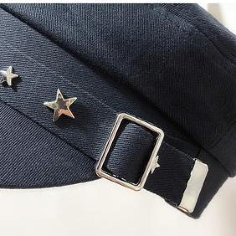 Gorro de otoño invierno boina para mujer Newsboy sombrero con remaches estrella de algodón octogonal sombrero femenino negro blanco coreano Gorras