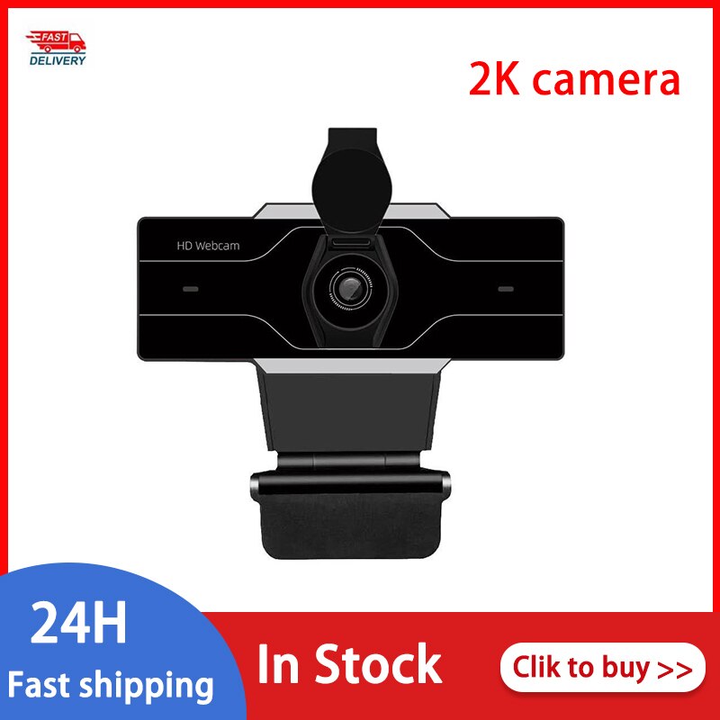 2K Web Camera USB2.0 Camera Met Microfoon Hd Webcam Voor Pc Mac Laptop Desktop Video Call Drive-Gratis webcams