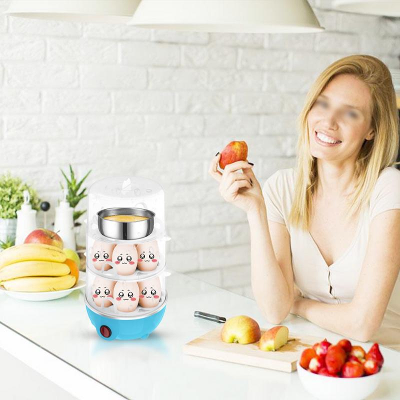 Multi Functie Rapid Elektrische Eierkoker 21 Eieren Capaciteit Snelle Eierkoker Stoomboot Automatische Uitschakeling Ei Steamer Keuken Gereedschap