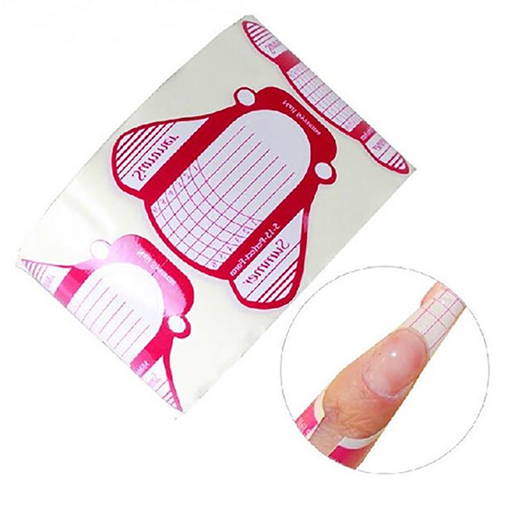 100Pcs Franse Nail Art Tip Uitbreiding Formulieren Voor Acryl Uv Gel Sticker Diy Tool