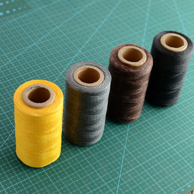 240M 150D Flat Sew Wax Line Handmade DIY For Leather 1MM Flat Waxed Sewing Nylon Thread Wax Nylon Thread Machine