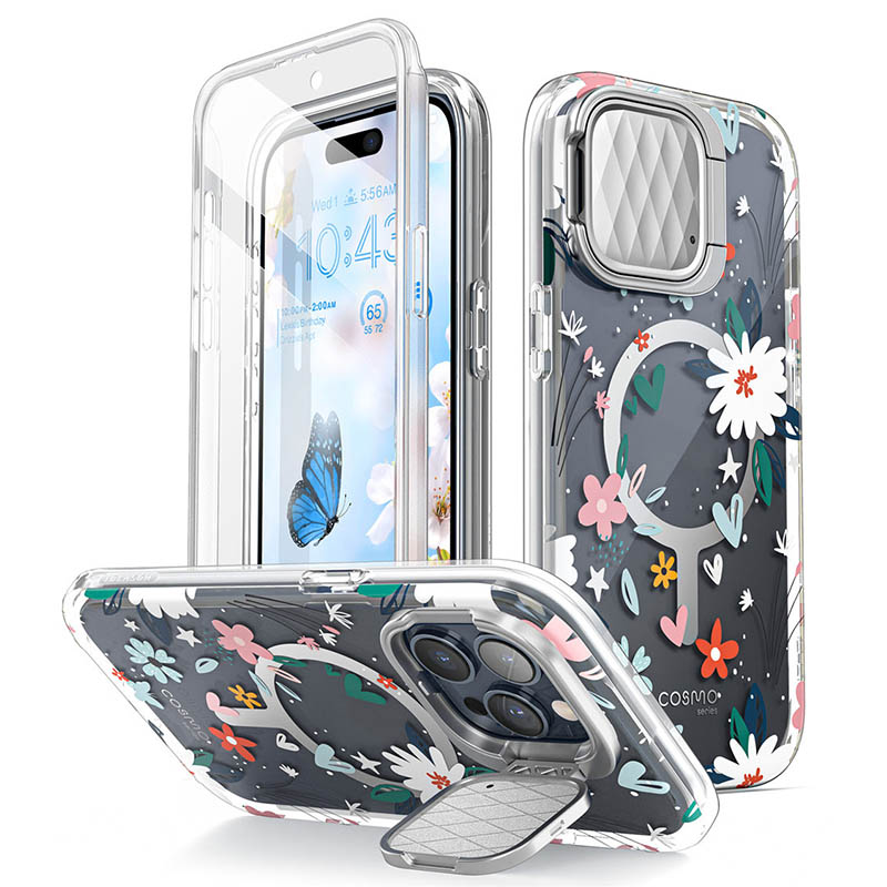 Voor Iphone 15 Pro Case 6.1 "I-BLASON Cosmo Mag Stijlvolle Full-Body Beschermhoes Met Ingebouwde Schermbeschermer Camerahoes