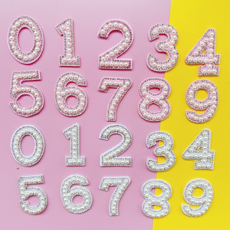 1Pc Glitter Alloy Rhinestone Number Cake Toppers Baby Shower Birthday Decoration Wedding Gold Silver Digital Cakes Dessert Decor