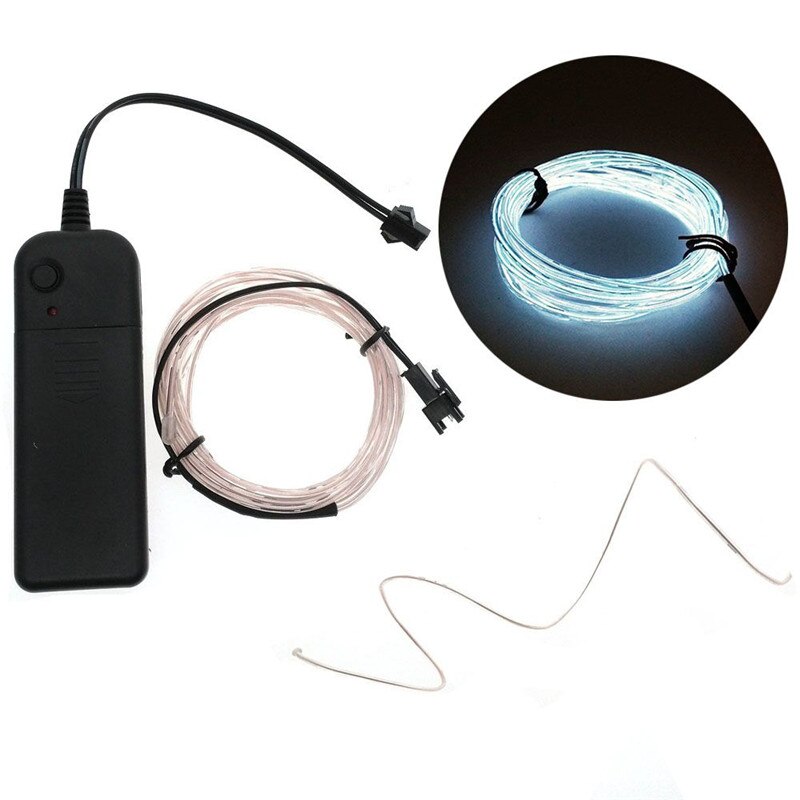 5m Neon Light Dance Party Decor Licht Neon LED lamp Flexibele EL Wire Rope Tube Waterdichte LED Strip Met controller