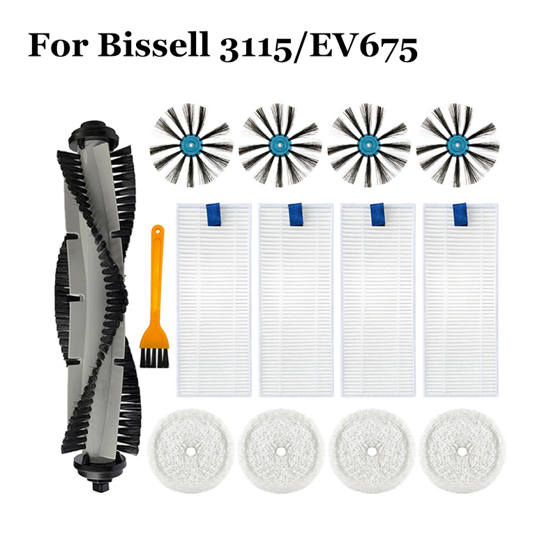 Voor Bissell 3115/EV675 Robot Stofzuiger Onderdelen Spinwave Harde Vloer Expert Nat & Droog Robotic Drum Filter mop Accessoires: Licht Groen