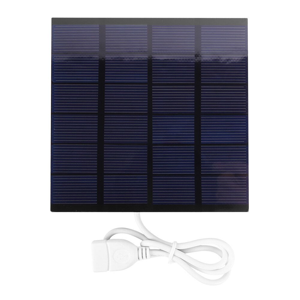 1.5W 6V USB Solar Panel Polysilicon Portable Outdoor DIY Solar Charger Generator for Light Mobile Phone Battery