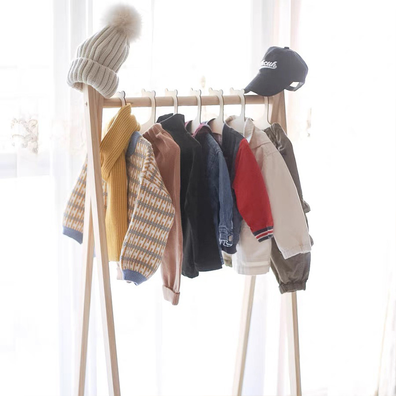 Perchero de madera para bebé, colgador de ropa para el hogar, habitación de princesa, decoración de guardería para niños, 5/10 piezas