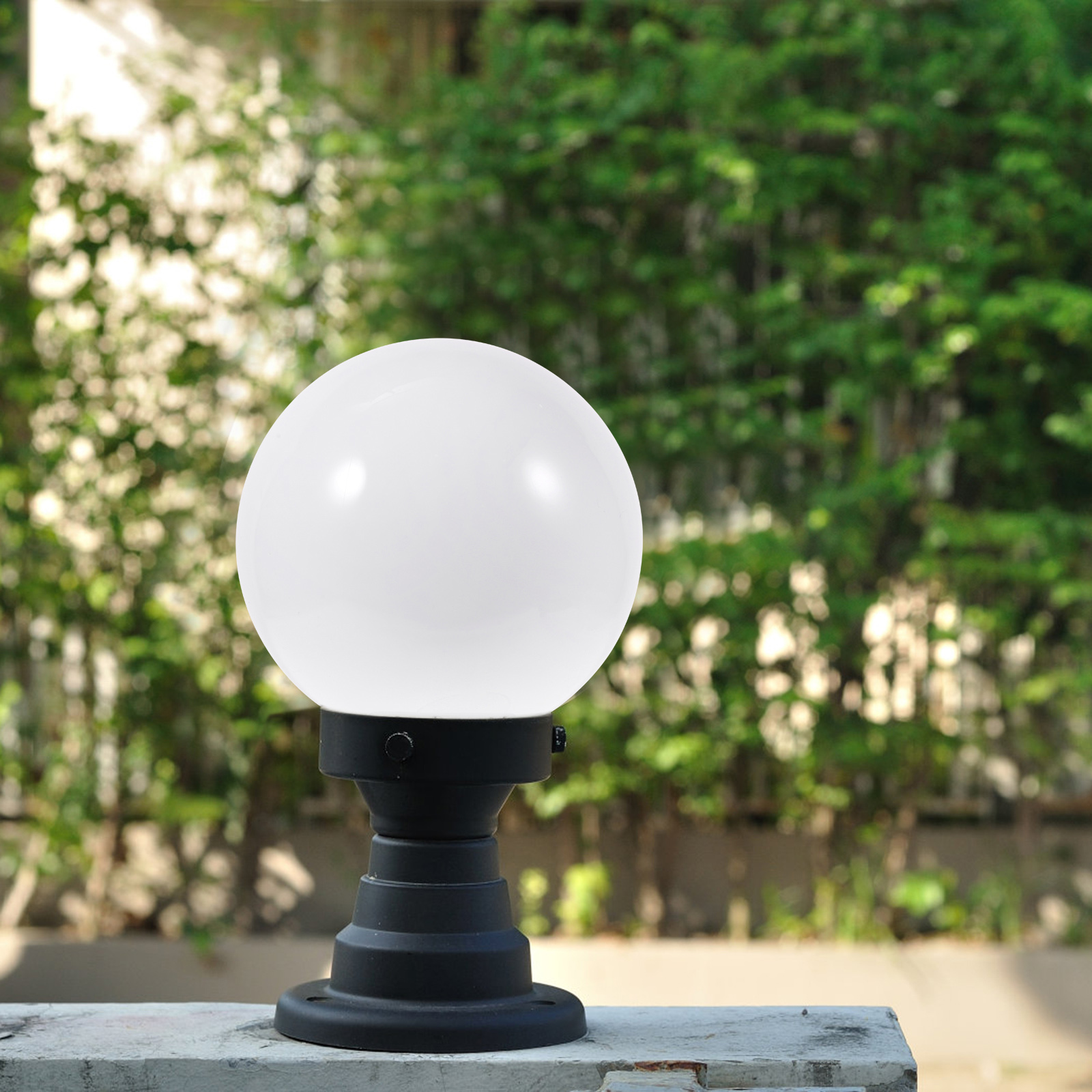 Runde Globus Deckenventilator Ball Kunststoff Lampenschirm draussen Straßenlaterne Terrasse Abdeckung Zauberstab Globus Leuchte Pantalla Lampara Lampenabdeckung
