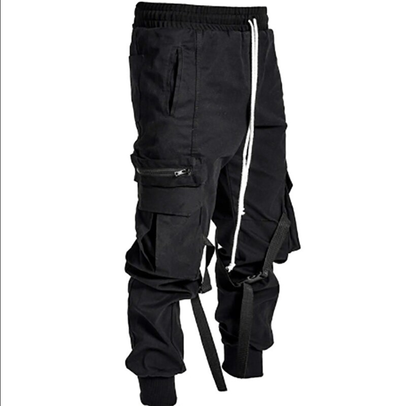Heren joggingbroek van katoen, heren herfstbroek met meerdere zakken, hardloopbroek voor heren, trainingsbroek voor heren