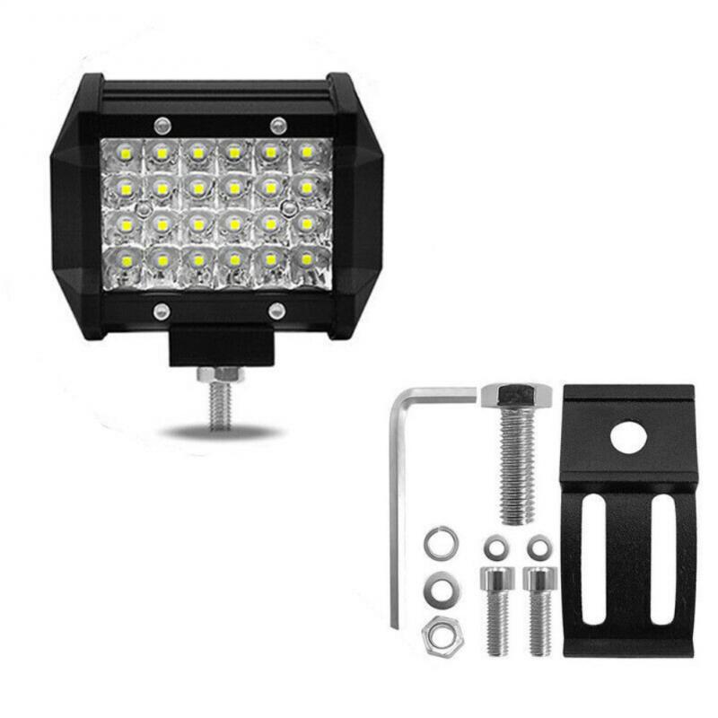 1/2Pc 4 Inch Offroad Led Bar 12V 24V Spot Flood Led Light Bar Voor Truck atv 4X4 Baot Tractor Led Verlichting 4 Rij 200W Bar Licht: 1 PC