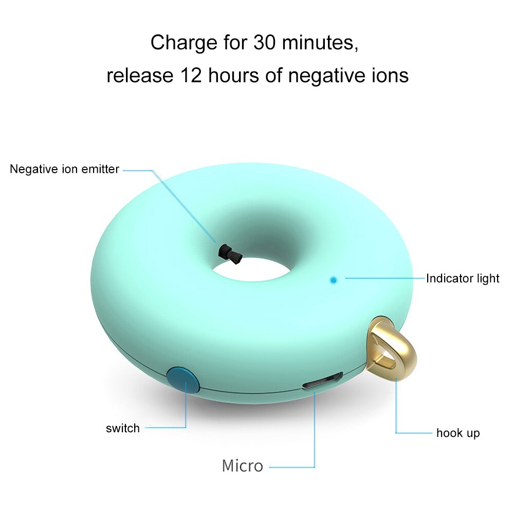 Negativ-ionen-luftreiniger Auto USB Ionisator Luft Frischer Reiniger Persönliche Ionisator Halskette Negative Ionen Ozon Für Erwachsene Kinder
