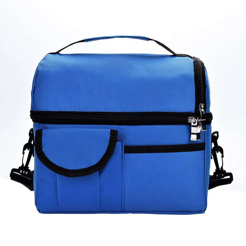 Sac à déjeuner réutilisable et isolé, sac thermique multifonctionnel de 8l pour femmes et hommes, glacière et maintien au , boîte à déjeuner étanche: Blue