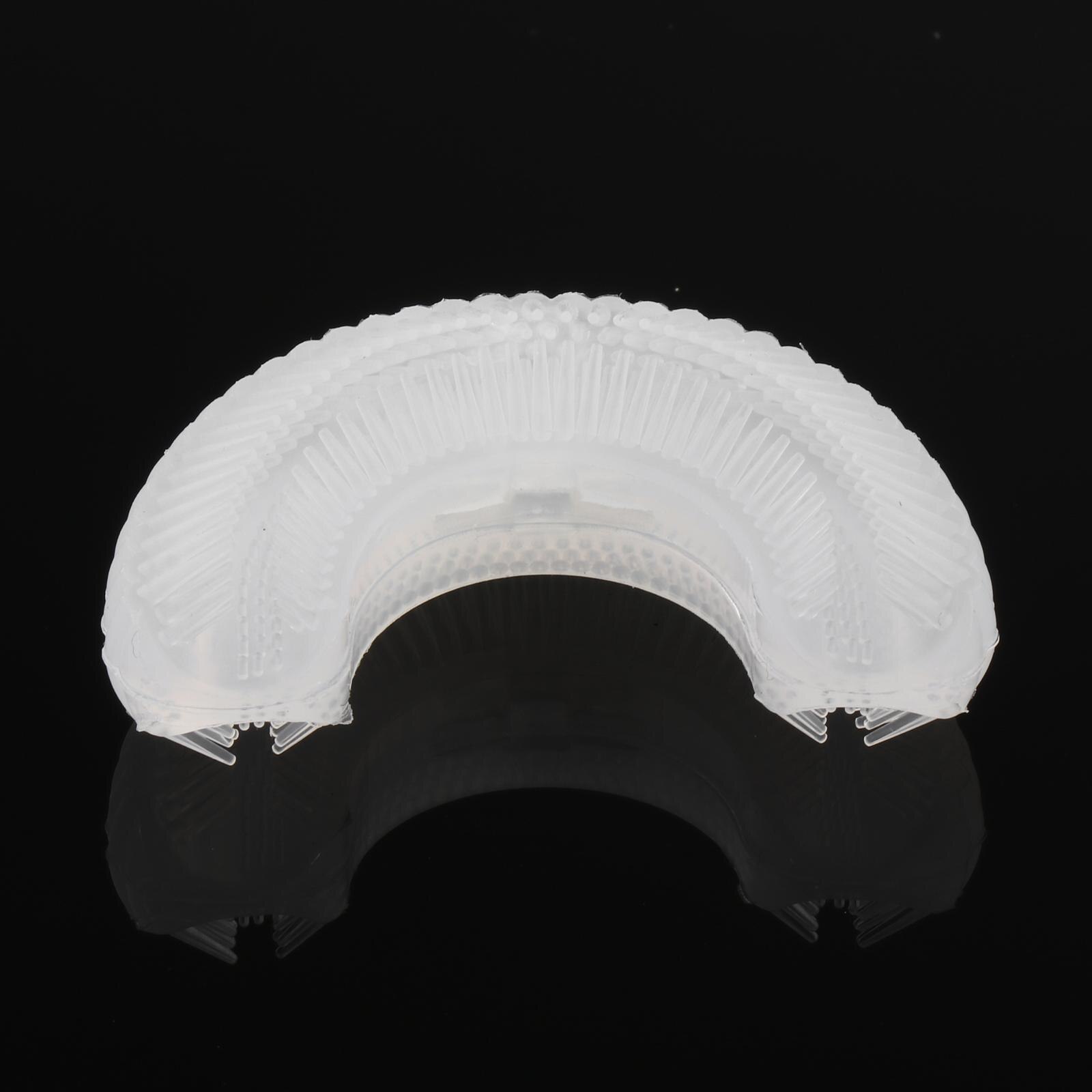 Cabezales de cepillo de dientes en forma de U de silicona para niños, cabezales de repuesto de 360 grados, cepillo de dientes eléctrico: C Shape 2-6 Year