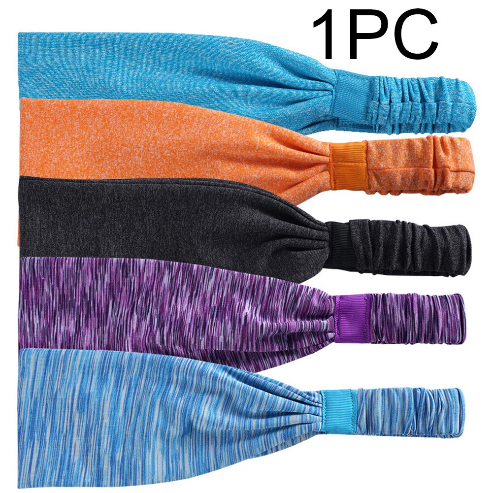Men Women Elastic Band Head Sweatband Gym Outdoor Sports Basketball Anti-slip Cycling Fitness Breathable Running Sweat-absorbent