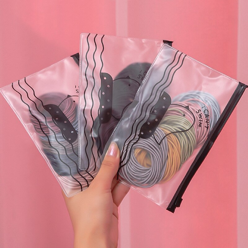 100 Stuks Dunne Zwarte Kleurrijke Nylon Elastische Haarbanden Paardenstaart Houders Haar Scrunchies Elastiekjes Hoofdband Haar Accessoires