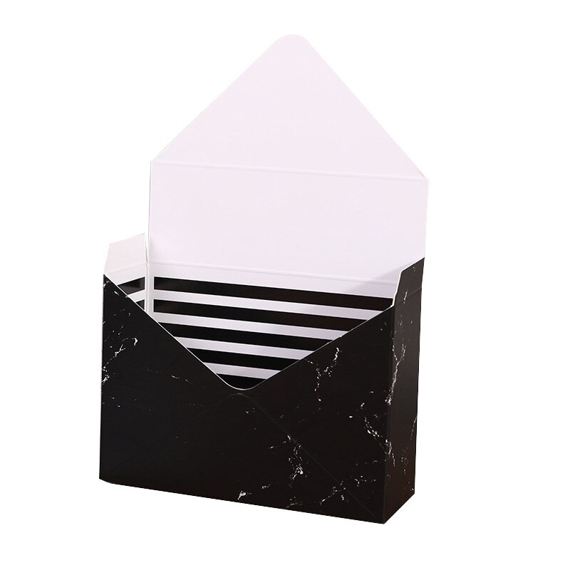 10PCS Envelope Flower Boxes Bouquet Box Hand Holds Folding Floral Bouquet Paper Box Romantic Flower Paper Holder Decor: 07