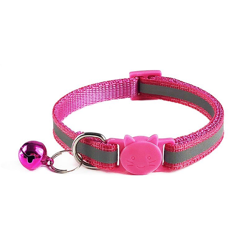 Breakaway Pet Cat Collar With Bell, Reflective Cat Collars Ideal Size Pet Collars For Cats Or Dogs: M