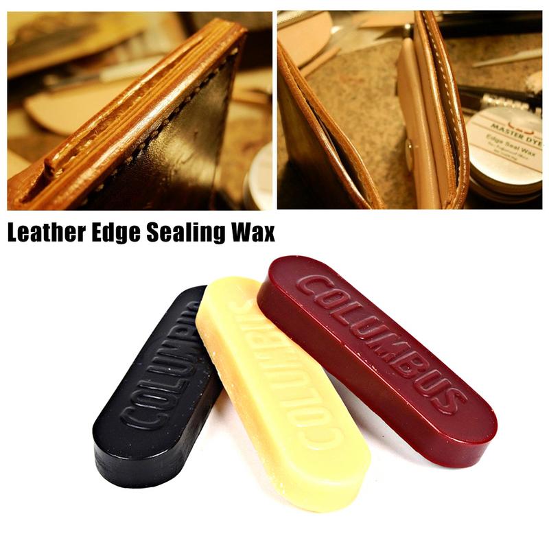 3 Colors DIY Available Handmade Mill Edge Wax Leather Edge Polishing Wax Leather Grinding Carving Tool Leather Craft