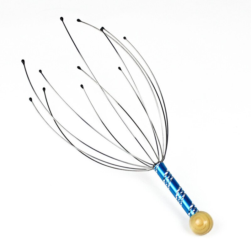 1 PIÈCES Tête De Poulpe Cuir Chevelu Relaxation Massage Soulagement De La Douleur Masseur Anti-Stress Relaxant Griffe Métal Masseur Dispositif Unisexe