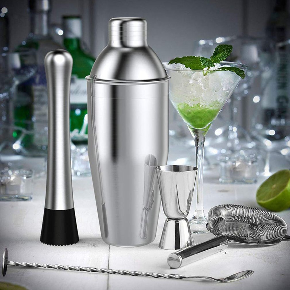 14 Stks/set 304 Roestvrij Staal Cocktail Shaker Cocktail Shaker Bartending Tool Set Wijn Glas Cocktail Mixer 550/750Ml optionele