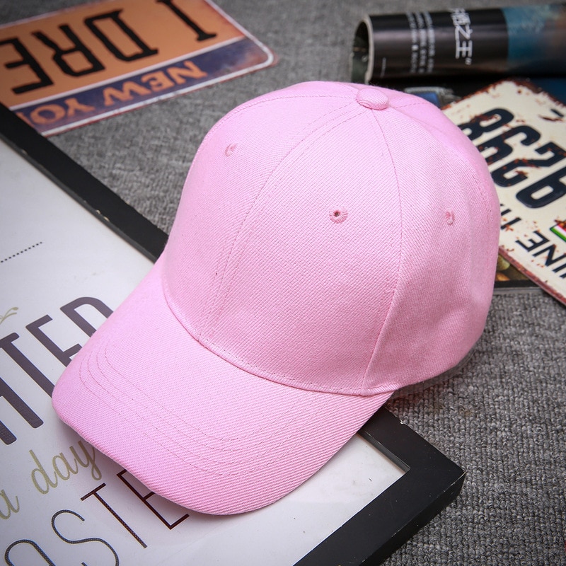 Schwarz Erwachsene unisex lässig fest einstellbar Baseball Kappen Snapback Hüte Pro Männer Baseball Deckel Frauen Männer Weiß Baseball Deckel Hut Deckel: Rosa