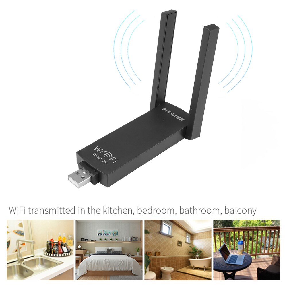 Wireless Router 300Mbps WiFi Repeater USB converter Amplifier 802.11N Signal Booster Extender 2.4G Wifi Repiter Dual Antennas