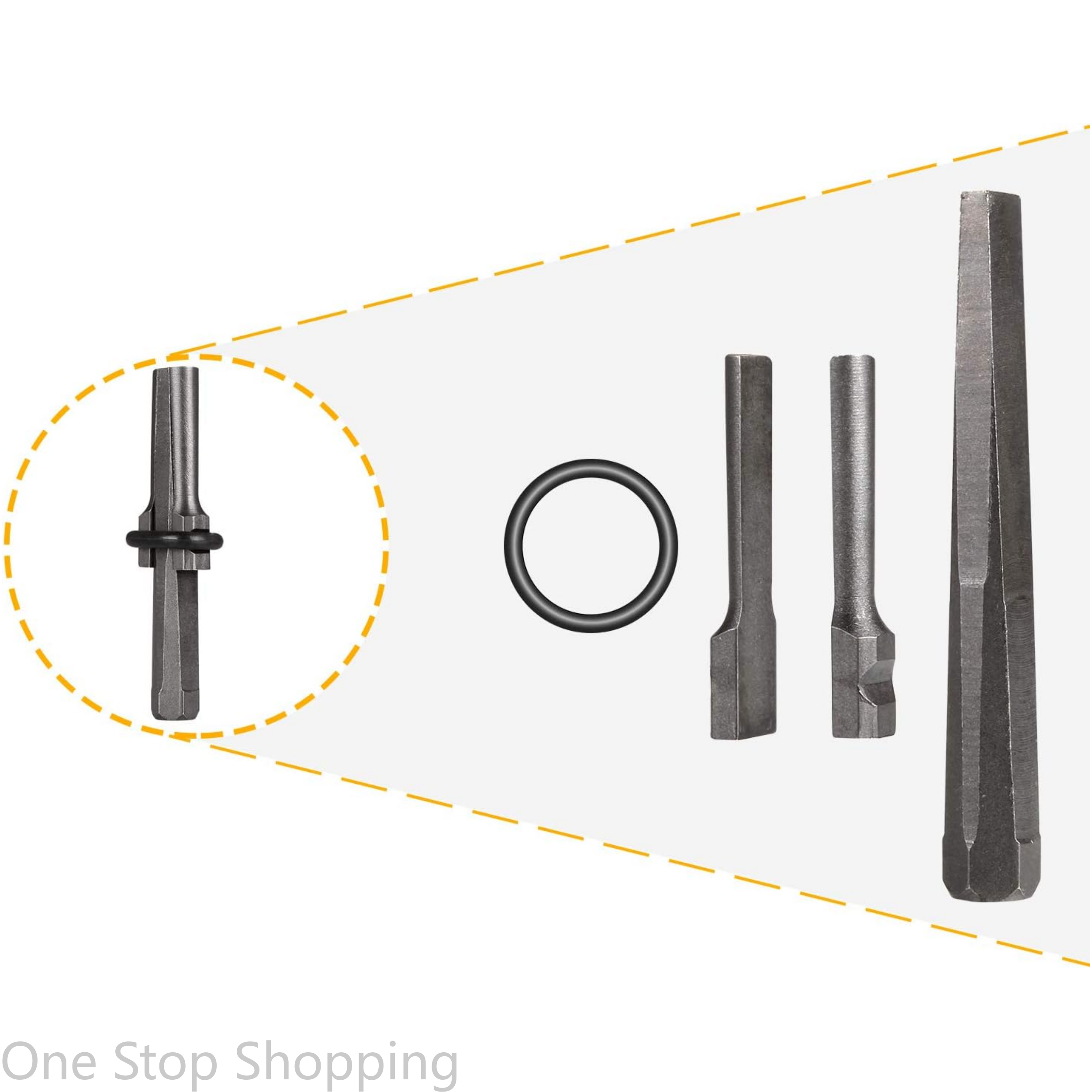 10+1PCS Rock Splitting Wedges and Rotary Hammer Drill Bit Heavy Duty Stone Splitting Tools for Concrete Marble Granite Rock