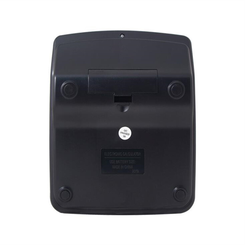 837se solar-tischrechner, dual-power, transparente taste, 12- bit-rechner für büro, finanzen, schule