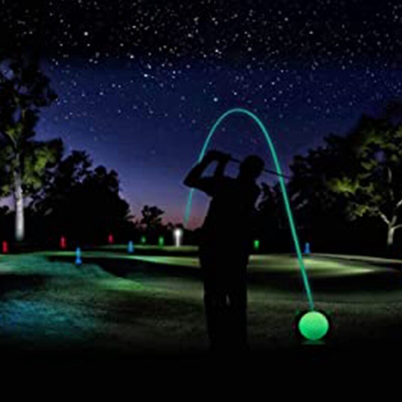 10 Pcs Led Verlichte Golf Ballen Led Golf Praktijk Bal Speciale Golfballen Constante Helderheid Glitter Voor Spelen &#39;S Nachts