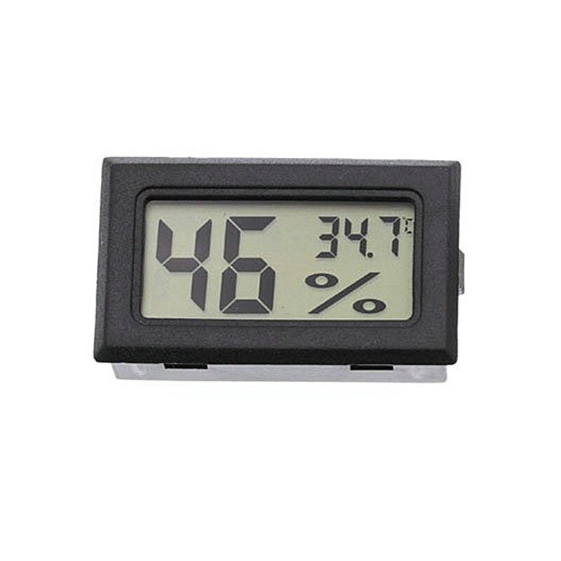 1 Pc Dc 12 V/24 V/110 V-220 V Ac Led Digitale Temperatuurregelaar Thermostaat thermometer Temperatuur Schakelaar Sensor Meter: 1PC Black