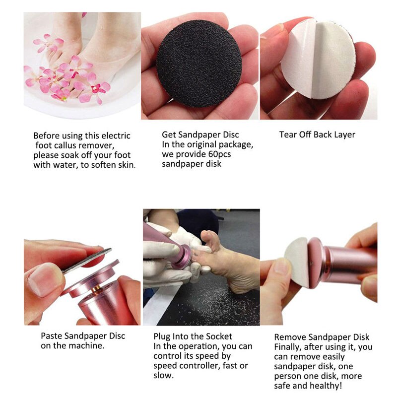 Pro Electric Foot Care Tool File Pedicure Machine Speed Control Electronic Pedi Heel Callus Remover For Feet Dead Skin Remover