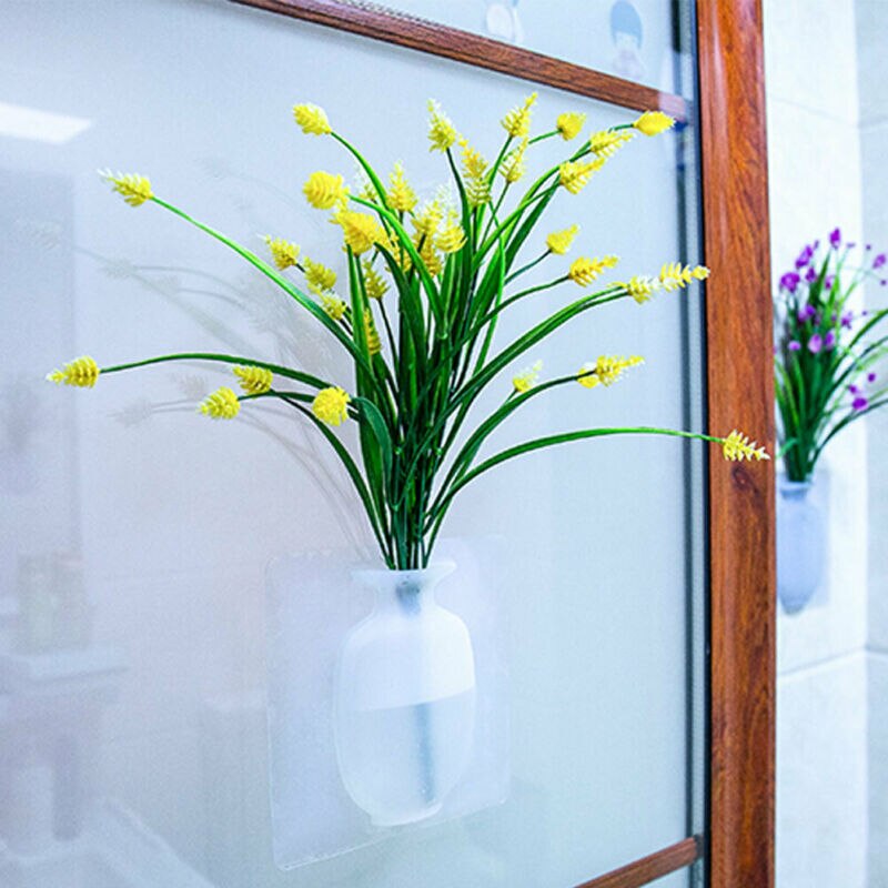 Magic Silicone Sticker Op Glas Muur Bloem Plant Vaas Potten Etalage Decor US