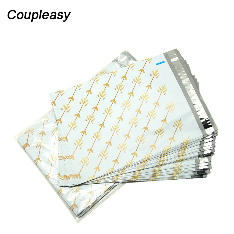 100Pcs 5 Designs Printing Poly Mailer Plastic Bags Waterproof Mailing Envelopes Self-Seal Plastic Mailing Bags 26x33cm
