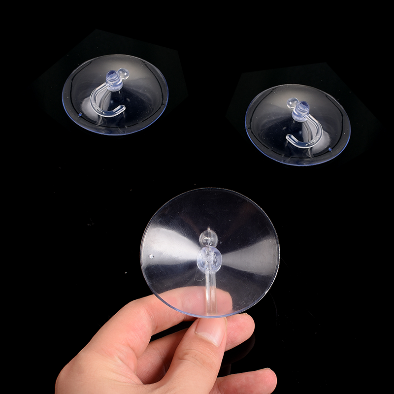 10pcs 4cm Clear Suction Cup Sucker Window Glass Wall Kitchen Hook Hanger Kitchen Bathroom Suckers