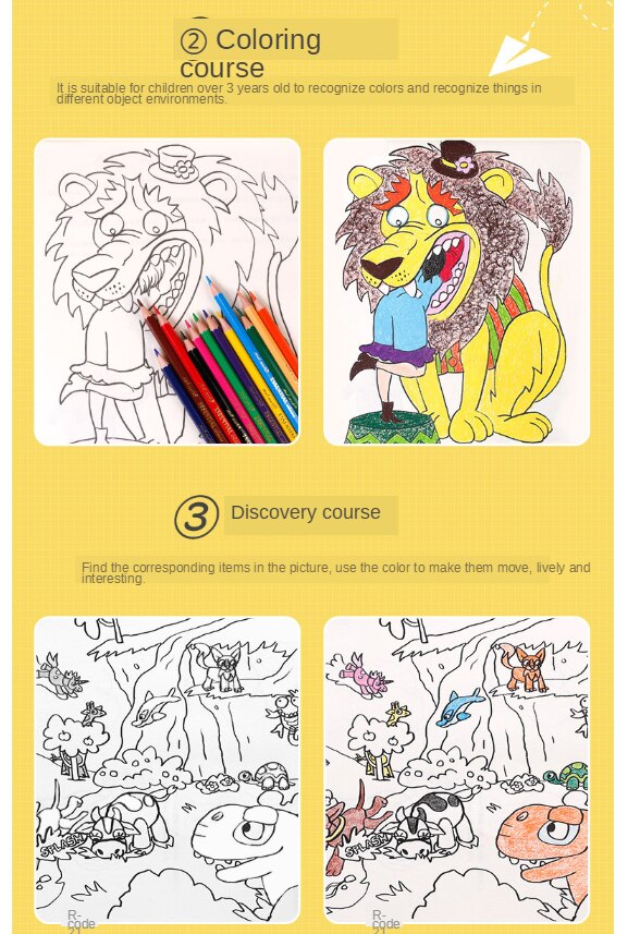 Children's scrapbook scrapbook color pen kindergarten handmade DIY art painting photo album primary school students