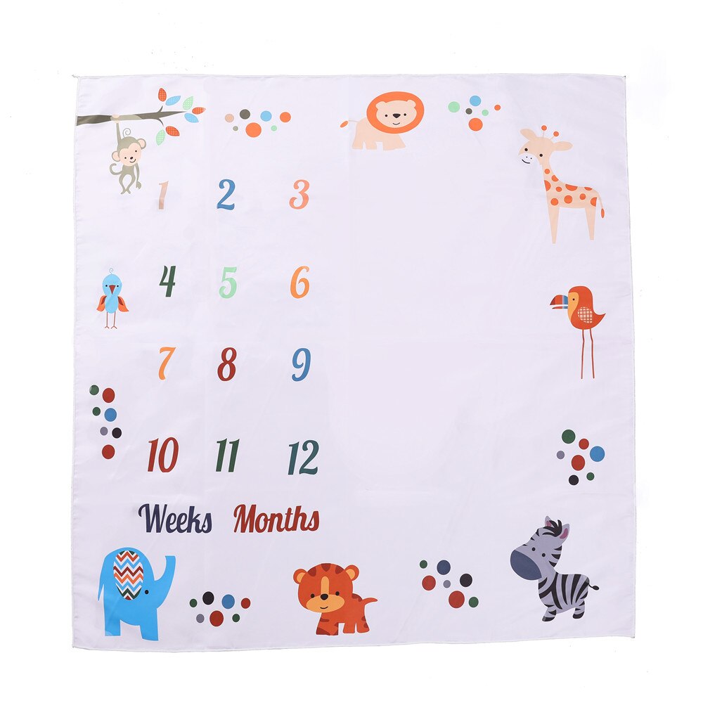Infantile bébé jalon couverture Photo fille garçon -né photographie bébé mensuel douche couverture croissance arrière-plan accessoires: EF-69