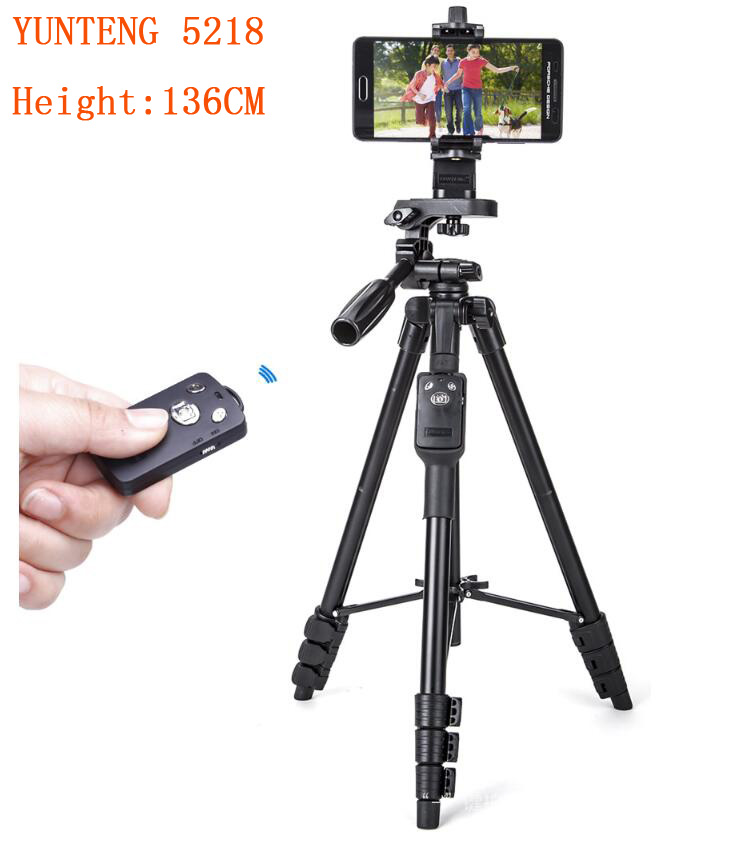 Professionellen Kamerastativ Tragbare Kamera Foto YUNTENG 520 5208 5218 Selfie Video Fernbedienung: 5218