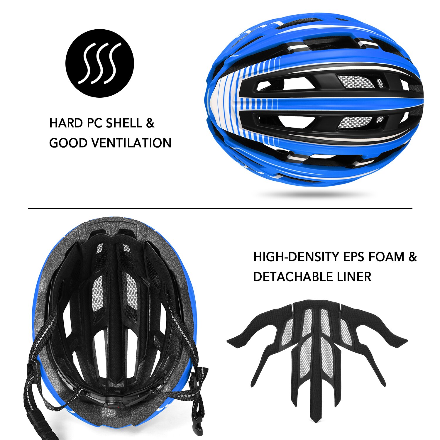Lixada Mountain Bike Helmet Adjustable Bicycle Motorcycle Helmet with Back Light Detachable Magnetic Visor UV Protective Unisex