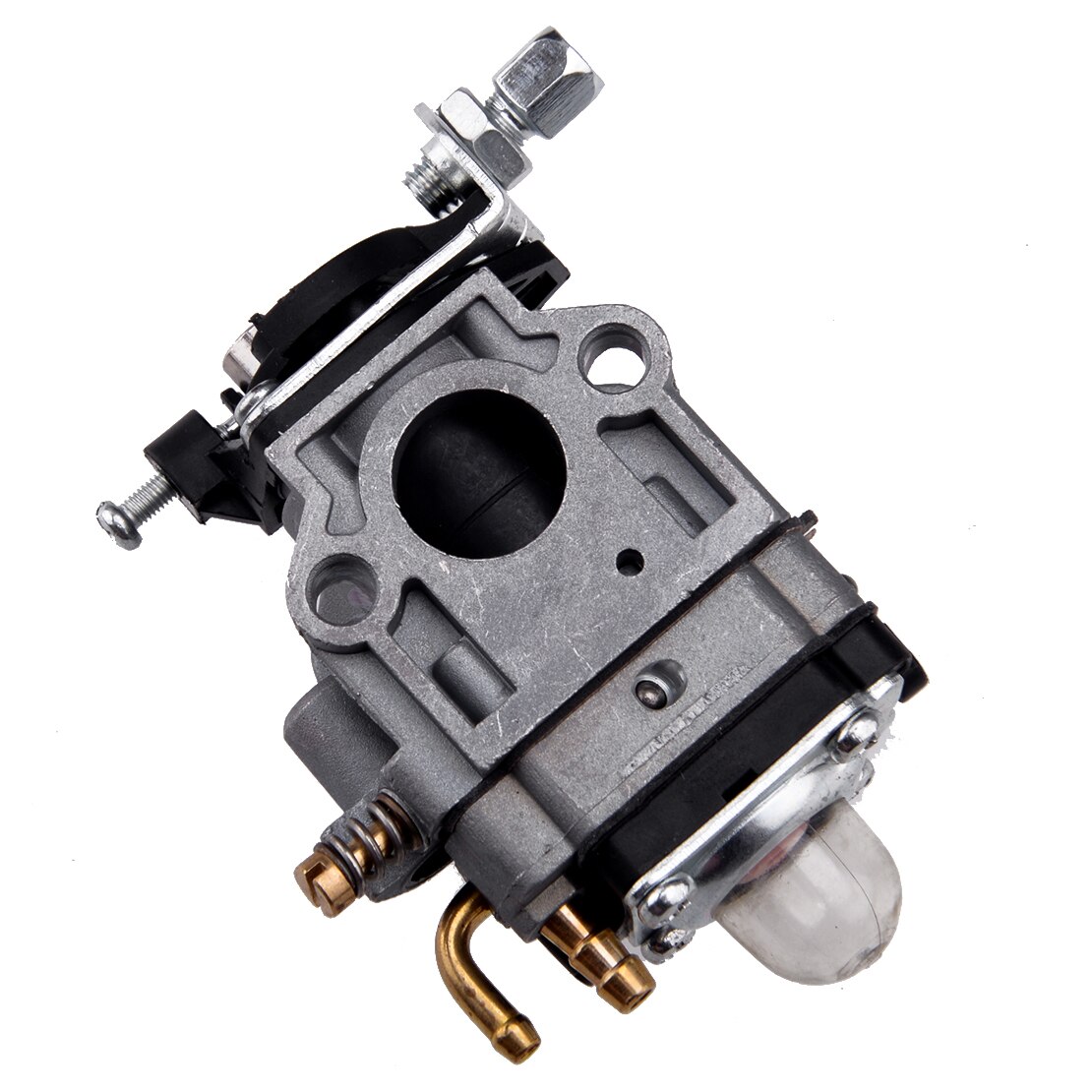 Silver Metal Carburetor Set fit for Hyundai HYBC5200 52cc 2-Stroke Petrol Grass Trimmer Brushcutter